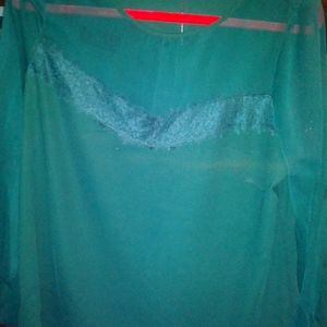 Green blouse